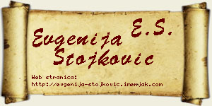 Evgenija Stojković vizit kartica